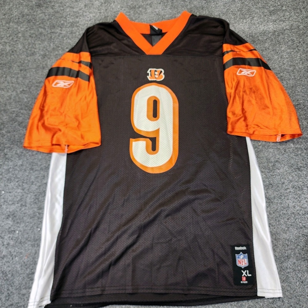 Cincinnati Bengals Reebok Jersey Mens XL Orange Carson Palmer #9 NFL Vintage